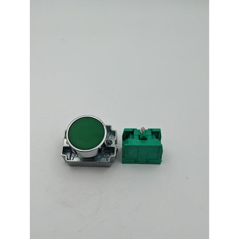 Push Button Single Green | With base | LAY 5 | Dia 22 mm | Imported