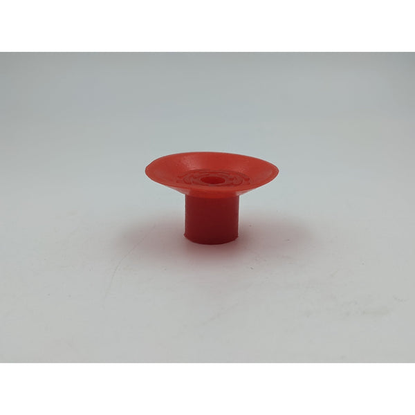 Red Colour Washer Big | Top Outer Dia 32 mm | Bottom Outer Dia 15 mm | Height 18 mm | Nozzle Dia 7 mm | Imported