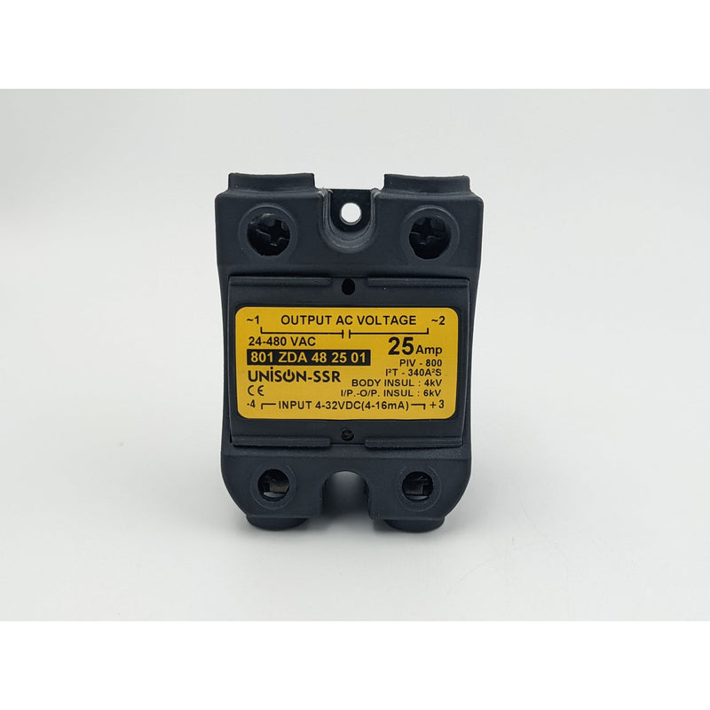 Relays SSR | 25 Amp | Output 24-480 VAC | Input 4-32 VDC | Unison