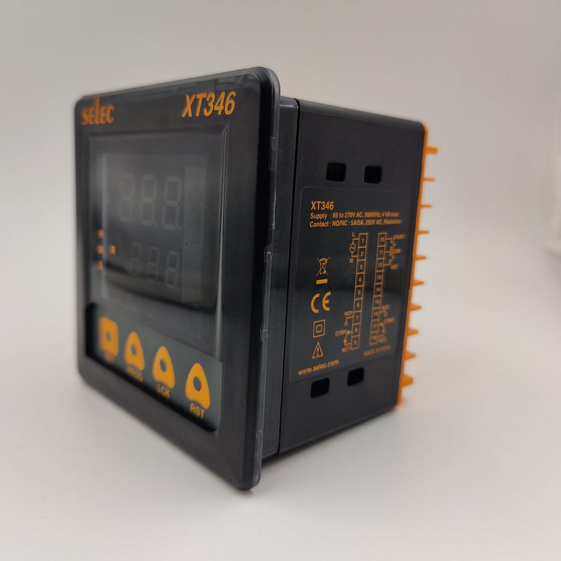 Digital Counter XT346 | 3 Digits | Output Relay | 5A | 90-270 VAC | Selec