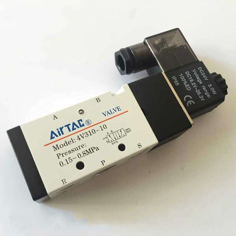 Solenoid Valve | 4V310-10 | 220VAC | Working Pressure 0.15 to 0.8 Mpa | AirTac