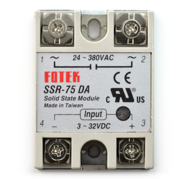 Relays SSR - 75 Amp | Output 24-380 VAC | 3-32 VDC | Fotek