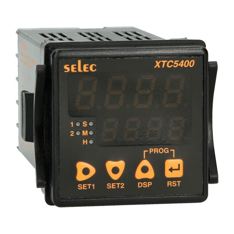 Preset Digital Counter | XTC5400 | Output Relay |  4 + 4 Digits | 5A | 85-270 VAC | Selec