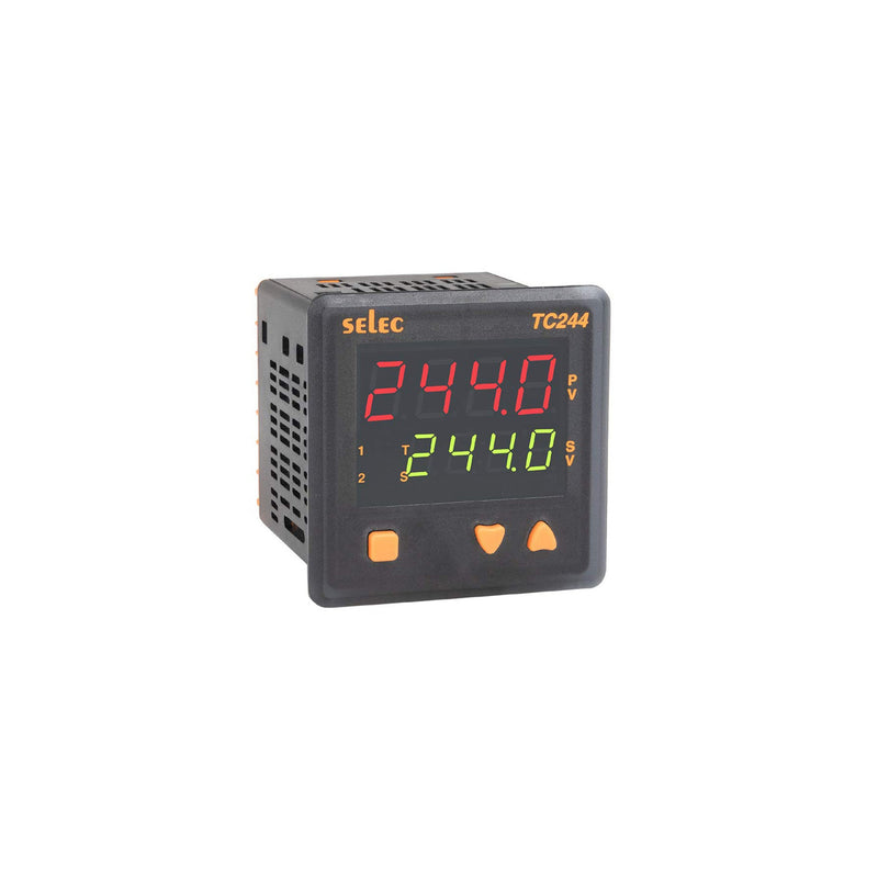 Temperature Controller | TC244AX | Output Relay/SSR | 72 mm x 72 mm | PID | 90-270 VAC | Selec