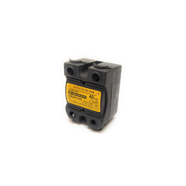 Relays SSR - 40 Amp | Output 24-480 VAC | Input 4-32 VAC | Unison