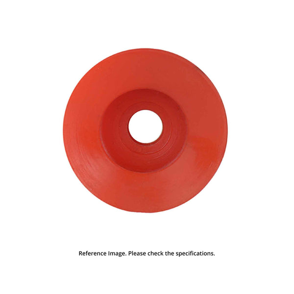 Red Colour Washer | Top Outer Dia 34 mm | Bottom Outer Dia 16 mm | Height 18 mm | Nozzle Dia 8 mm | Imported