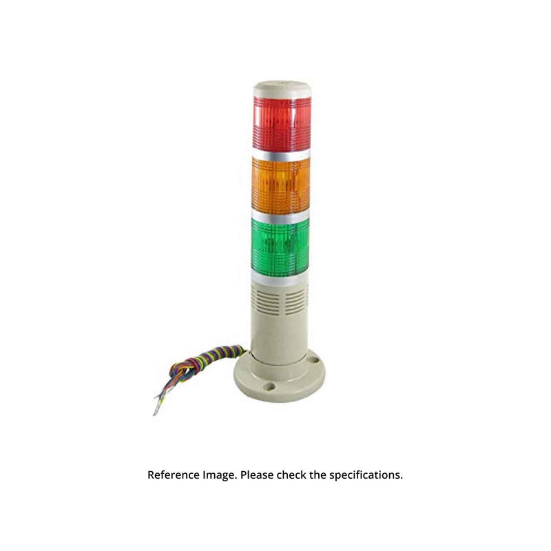 3 Layer Led Type Tower Light | Red - Yellow - Green | Dia 50 mm | Height 310 mm | Imported