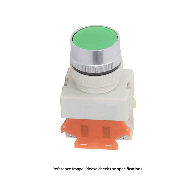 LED Push Button Single Green | With base | LAY 5 | Dia 22 mm | Imported